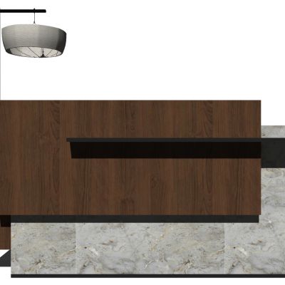 接待吧台前台桌