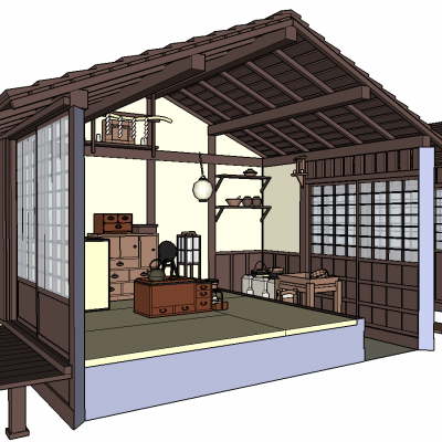 日式中式泰式亭子