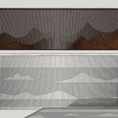 新中式假山形状山脉