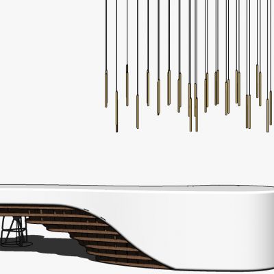 现代接待台服务台前台接待