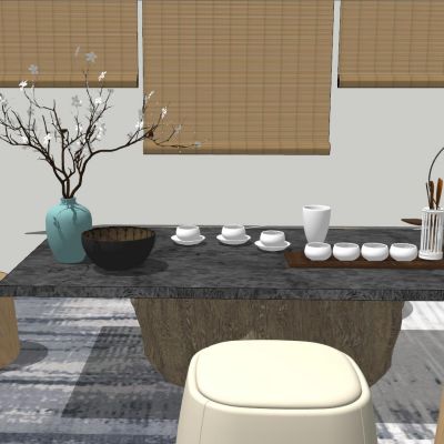 新中式泰式中式日式现代茶室