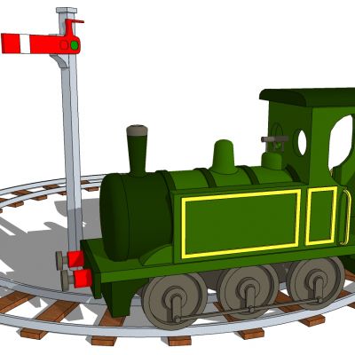 儿童游乐设施小火车车头