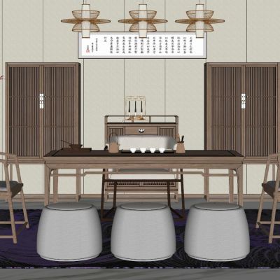 新中式日式泰式中式茶室