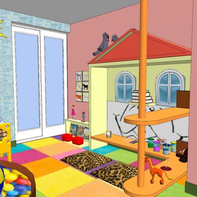 现代儿童娱乐室