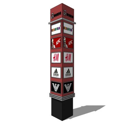 商场商业道路指示牌标