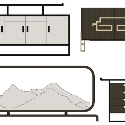 其他新中式玄关装饰柜