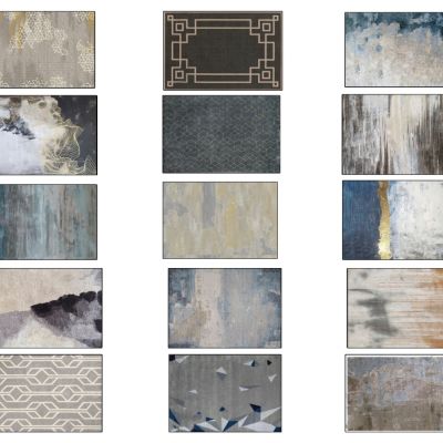 家纺展台家纺中式地毯合集