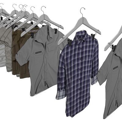 服装展陈服装专卖店衣架