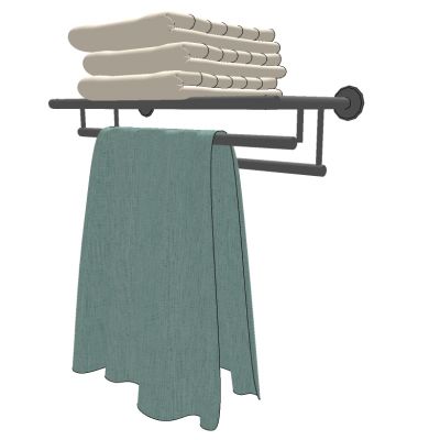 服装展陈毛巾毛巾架