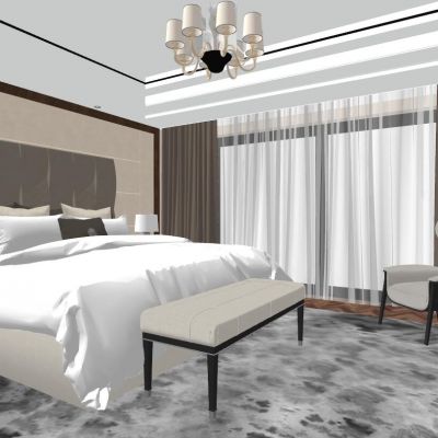 后现代港式北欧卧室