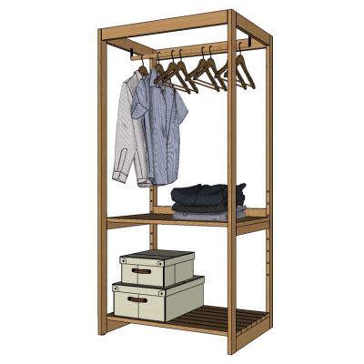 服装展陈服装专卖店衣架