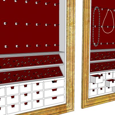 其他珠宝首饰项链戒指展柜