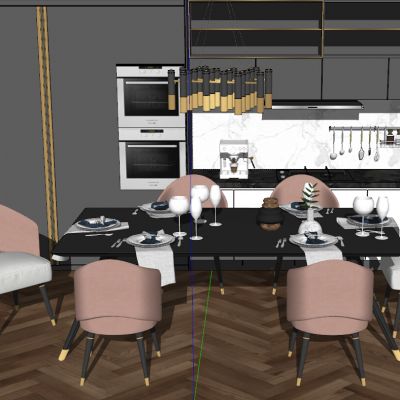 法式现代北欧轻奢餐厅