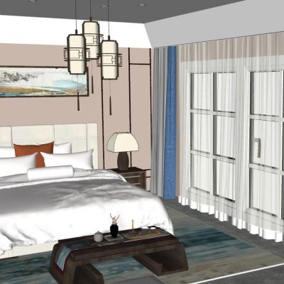 新中式日式卧室