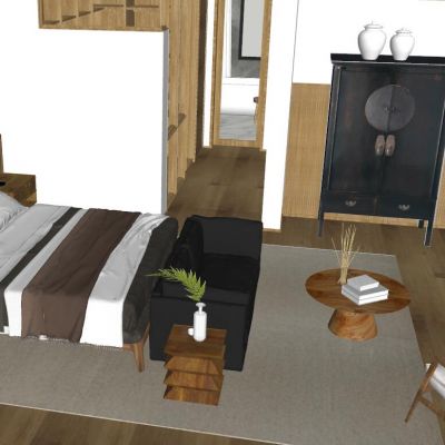 新中式日式卧室