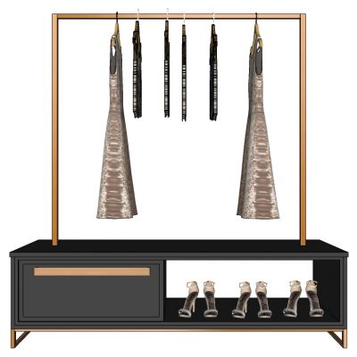 服装展陈服装专卖店衣架