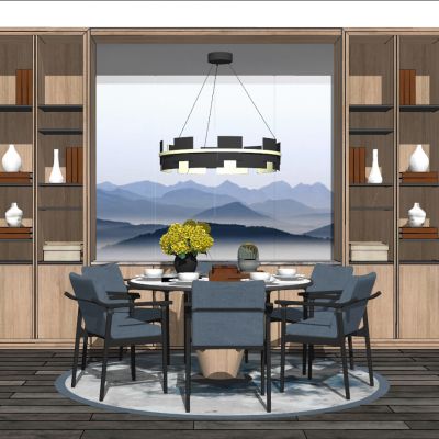 现代北欧新中式餐厅