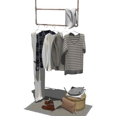 家纺服装专卖店服装货架