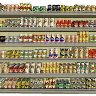 其他现代木制超市饮料架