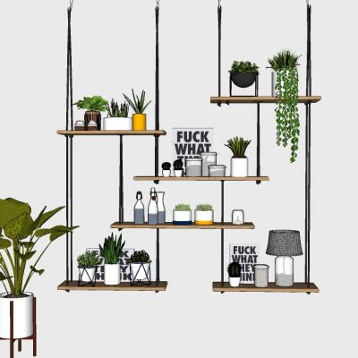 室内植物绿植盆栽花盆吊架装饰架摆件