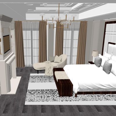 美式田园简欧式现代北欧轻奢卧室