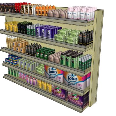 其他现代木制超市日用品货架