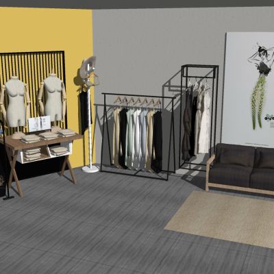 家纺服装店服饰服装模特货架