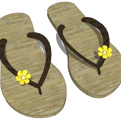 服装展陈人字拖鞋