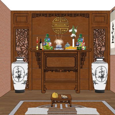 其他新中式玄关柜