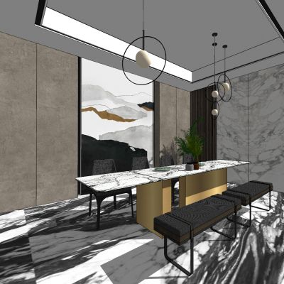 现代北欧轻奢餐厅