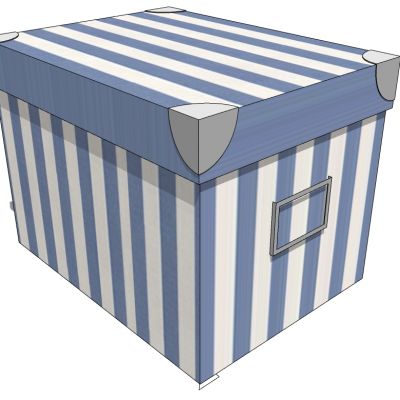 服装展陈衣帽间收奶盒袋子