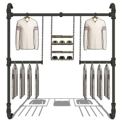 服装展陈服装专卖店衣架