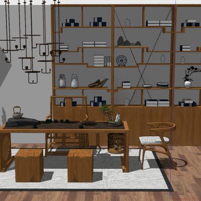 新中式日式简约书房