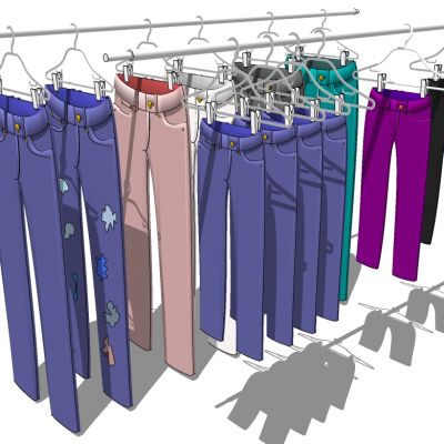 服装展陈服装专卖店衣架