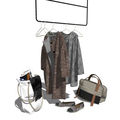 家纺服装专卖店服装货架