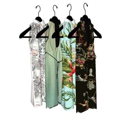 家纺中式旗袍服装衣服