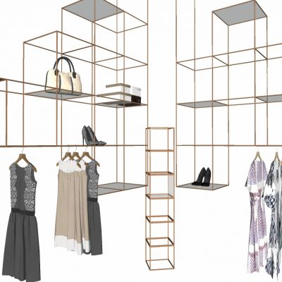 服装展陈服装店构件衣架