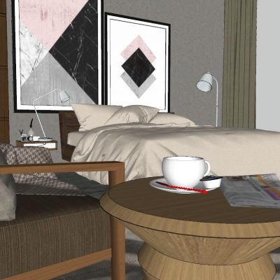 现代简约北欧卧室