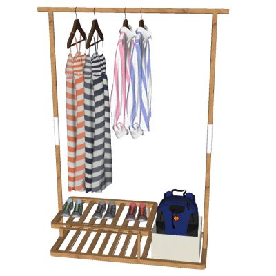 服装展陈现代挂衣架