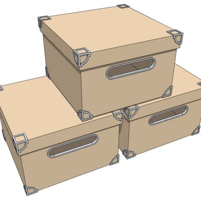 服装展陈衣帽间收奶盒袋子