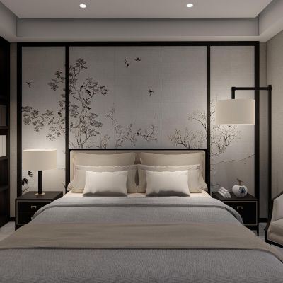 现代新中式卧室