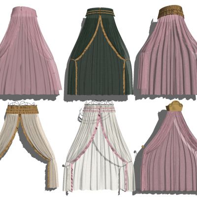 家纺简欧床头帷幔纱幔布幔