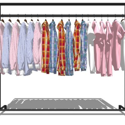 服装展陈服装专卖店衣架