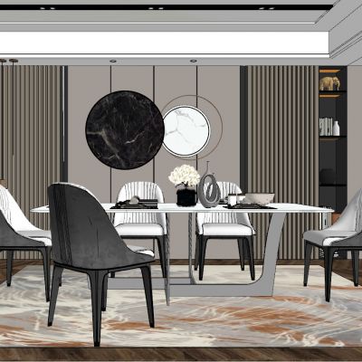 现代轻奢北欧餐厅