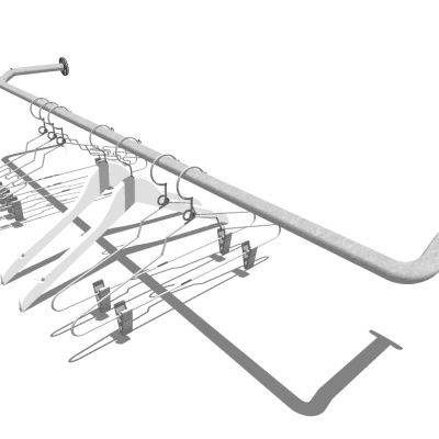 服装展陈服装专卖店衣架