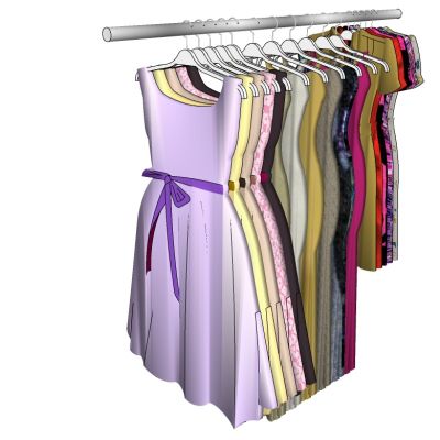 服装展陈服装专卖店衣架