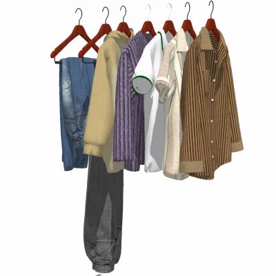 服装展陈服装店构件衣架