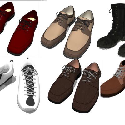 服装展陈男士休闲鞋