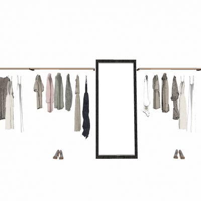 服装展陈服装店构件衣架