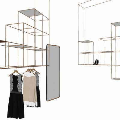 服装展陈服装店构件衣架